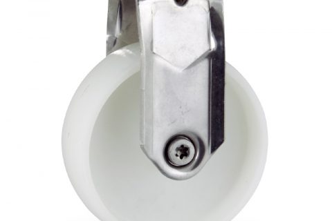 Edelstahl bockrolle 125mm für lichtwagen,rader aus polyamid,gleitlager.Montage mit platte